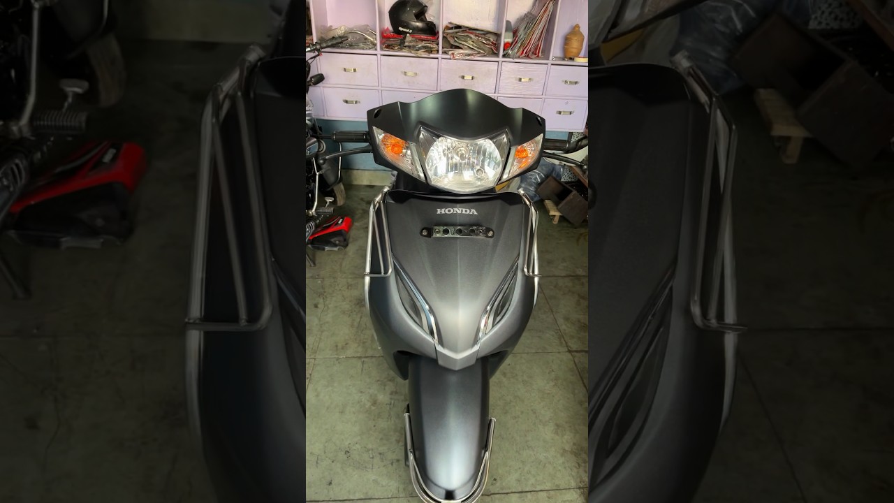 Honda Activa 4G Matte black | Activa 4G full Restoration | Activa colour #shorts #ytshorts #agra