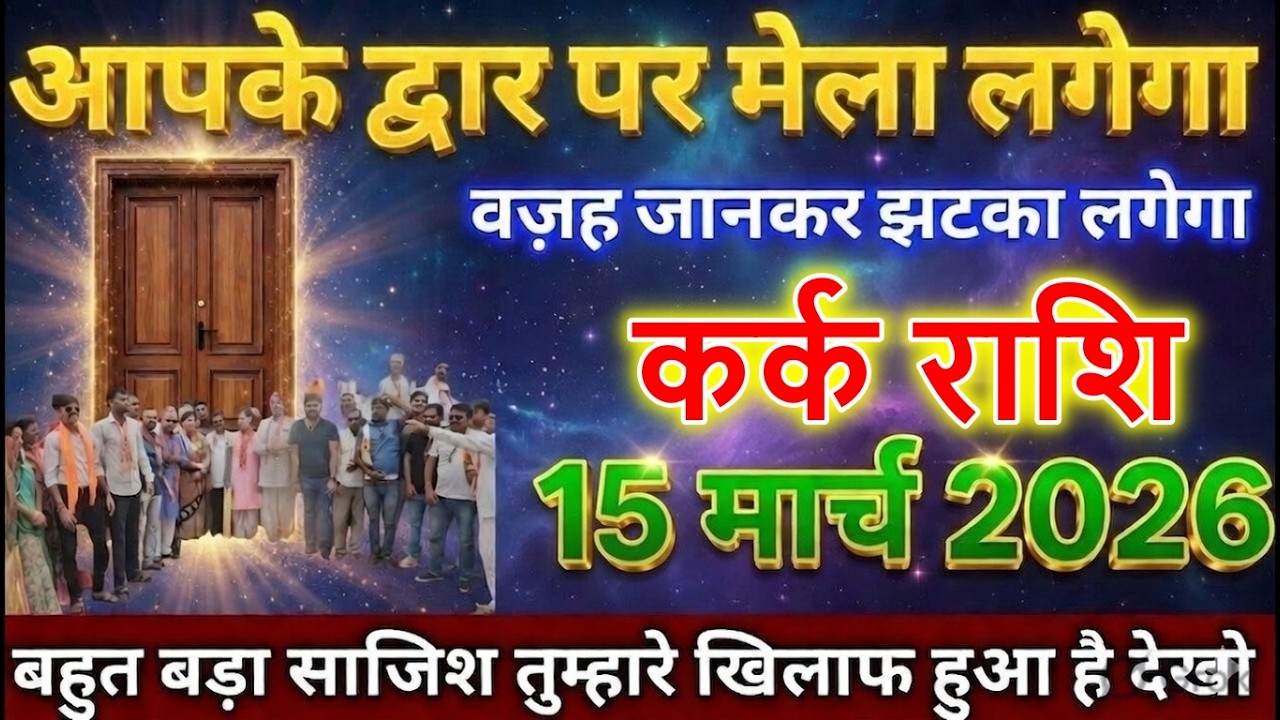 कर्क राशि वालों 14 मार्च 2026 से आपके द्वार पर मेला लगेगा वजह जानकर झटका लगेगा सावधान!@karkbharti221