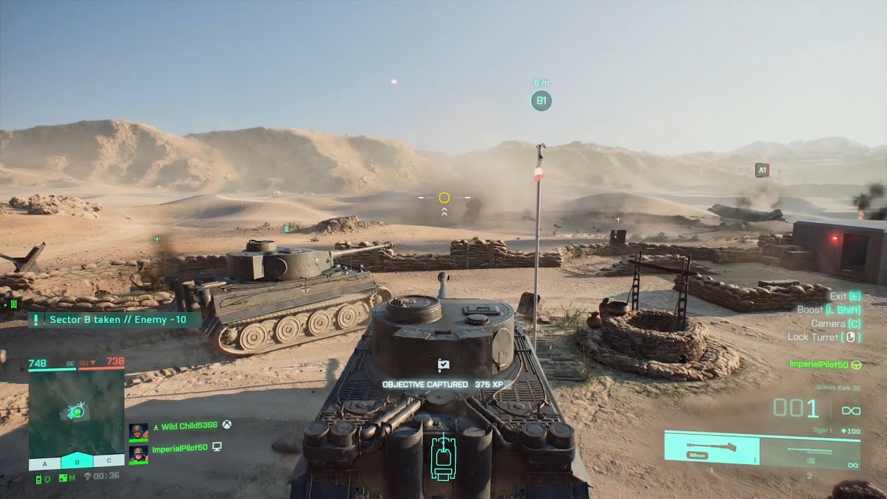 Battlefield 2042: BF1942 vs BF2042 Conquest - Portal Gameplay - Tiger Tank Gameplay - El Alamein