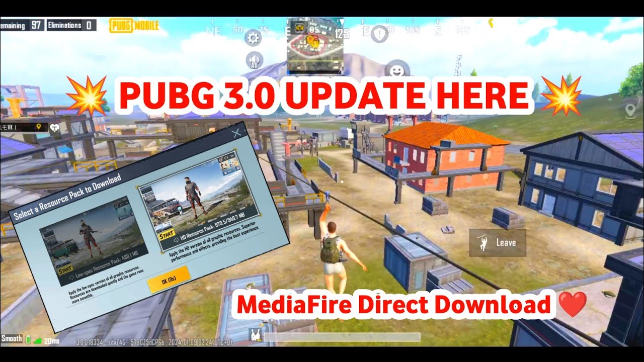 PUBG 3.0 Update Here 🔥 | Download PUBG 3.0 Update MediaFire Direct Download Link | PUBG 3.0 UPDATE