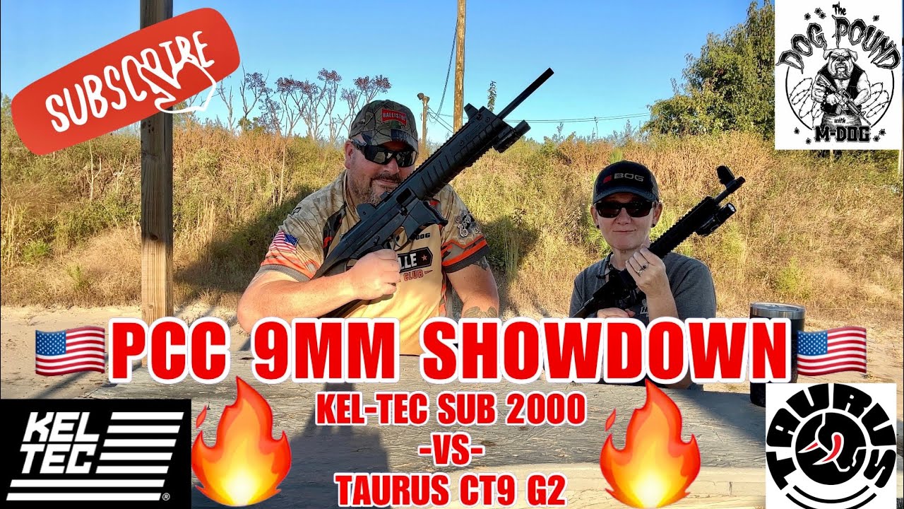 Сравнение пистолетов-пулеметов KELTEC SUB 2000 GEN 2 9MM и TAURUS CT9 G2 9MM!