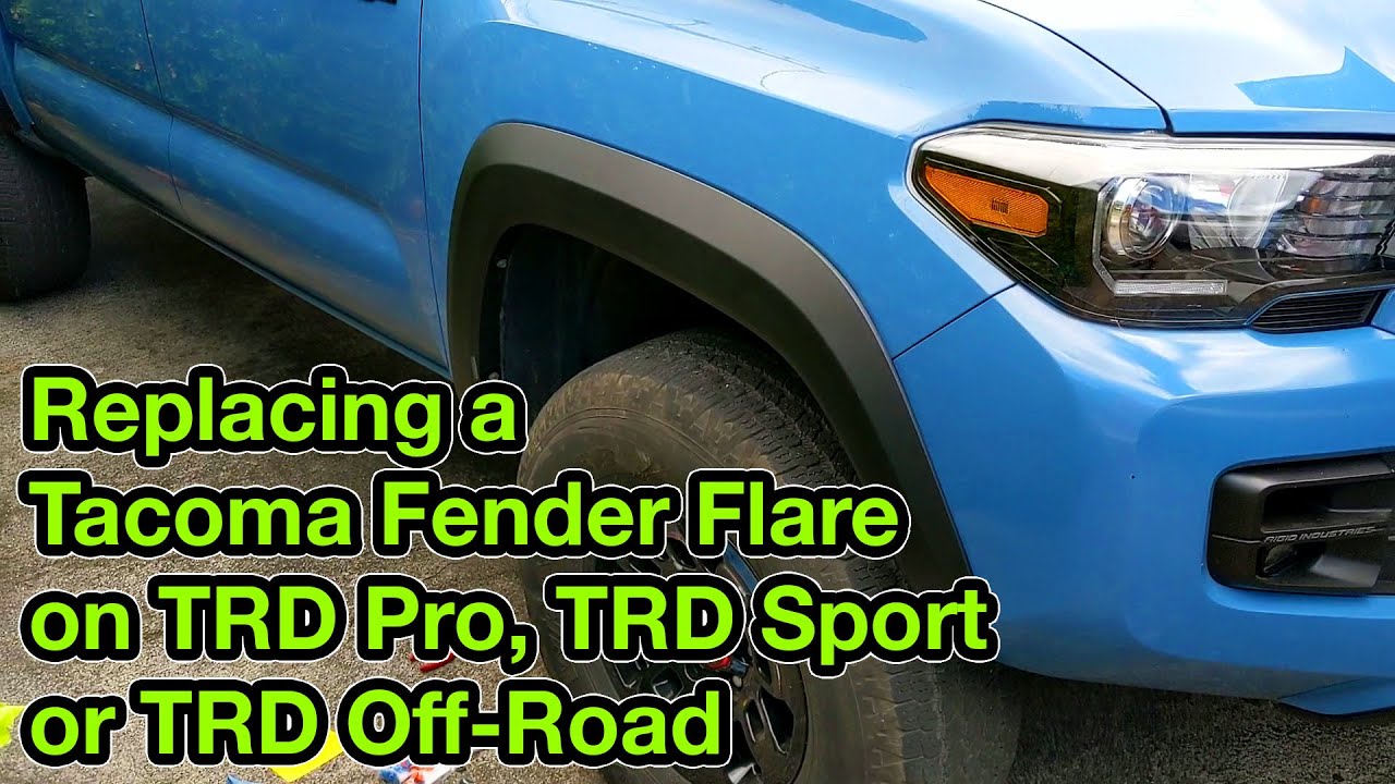 2016-2019 Toyota Tacoma TRD Fender Flare Replacement (Remove and Install)