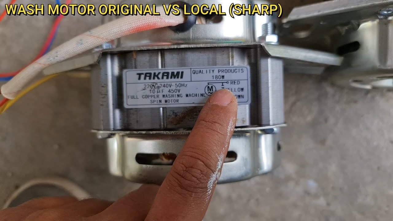 WASH MOTOR ORIGINAL VS LOCAL SHARP - FULL VERSION