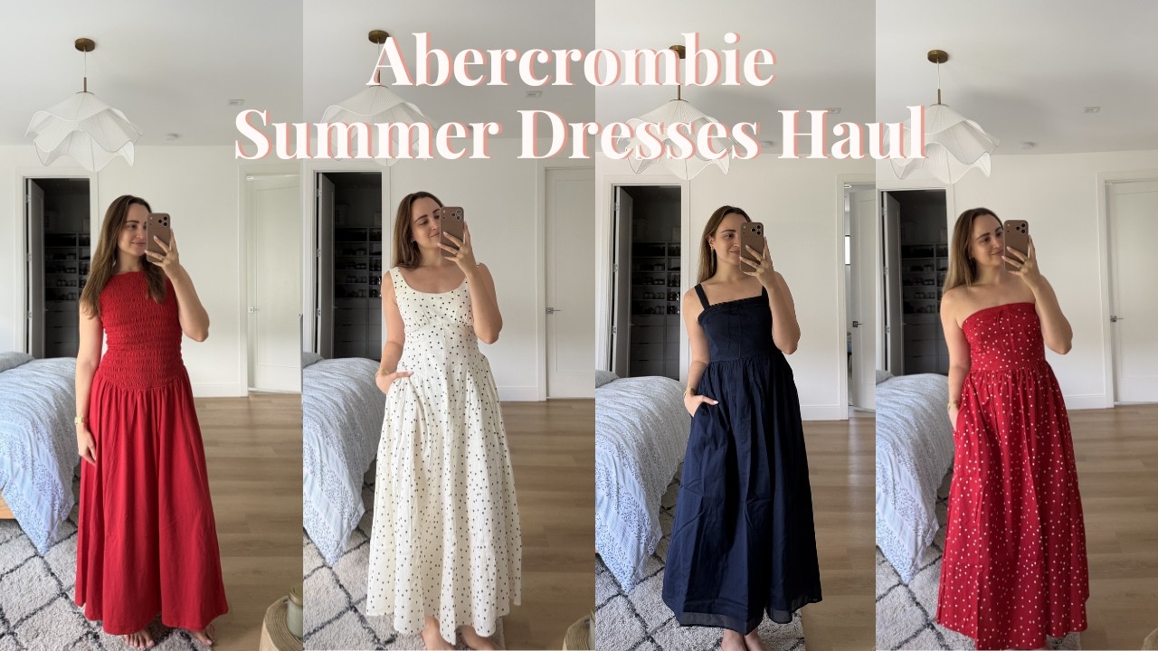 Обзор летних платьев Abercrombie: горошек, лен, 100% хлопок и их бестселлеры!