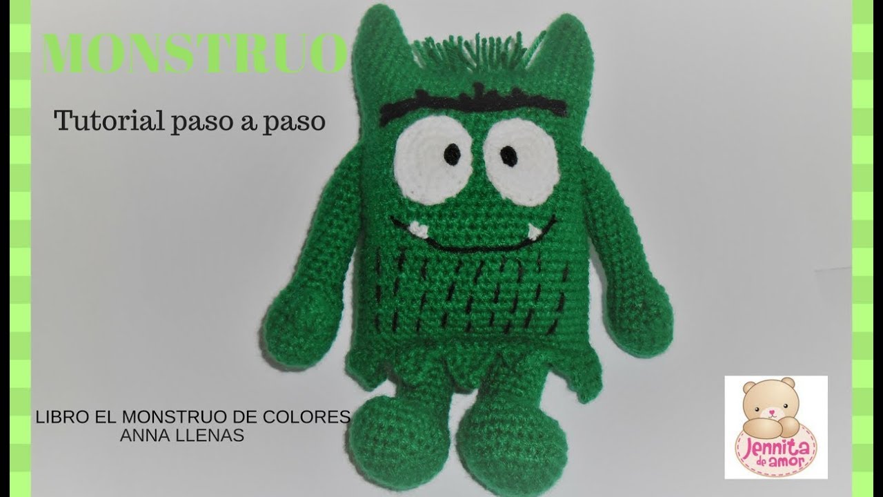 MONSTRUO De COLORES Tutorial Paso a Paso Amigurumi