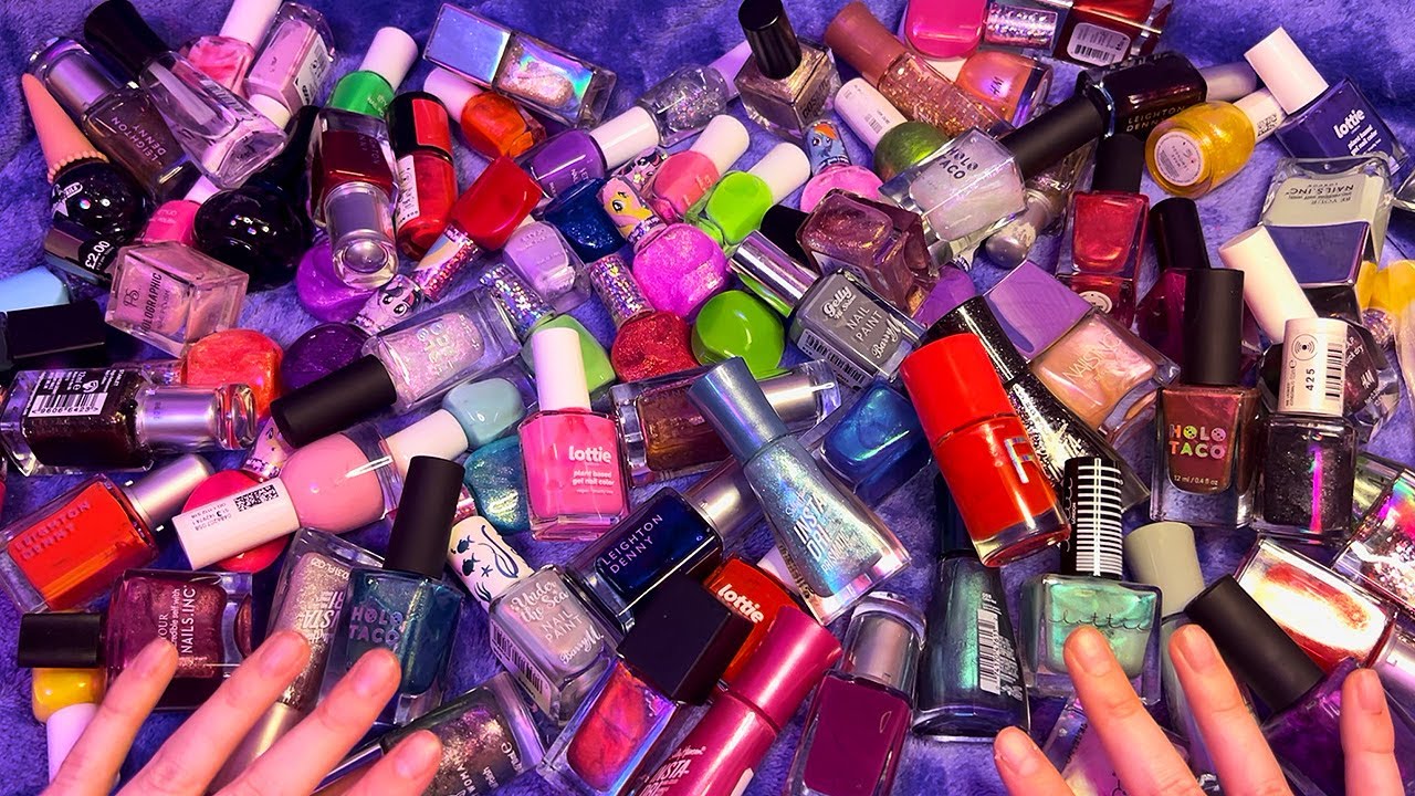 ASMR Nail Polish Collection (Whispered, Nail Painting)