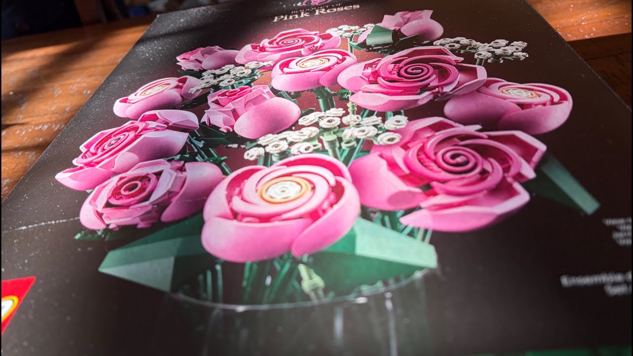 Building The LEGO Pink Roses Live