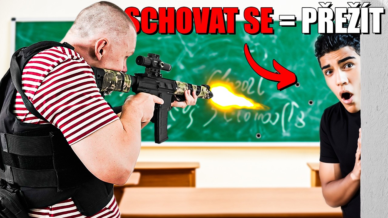 2# STŘELBA ve ŠKOLE?! - Jak vypadá ne/SPRÁVNÝ ÚKRYT?