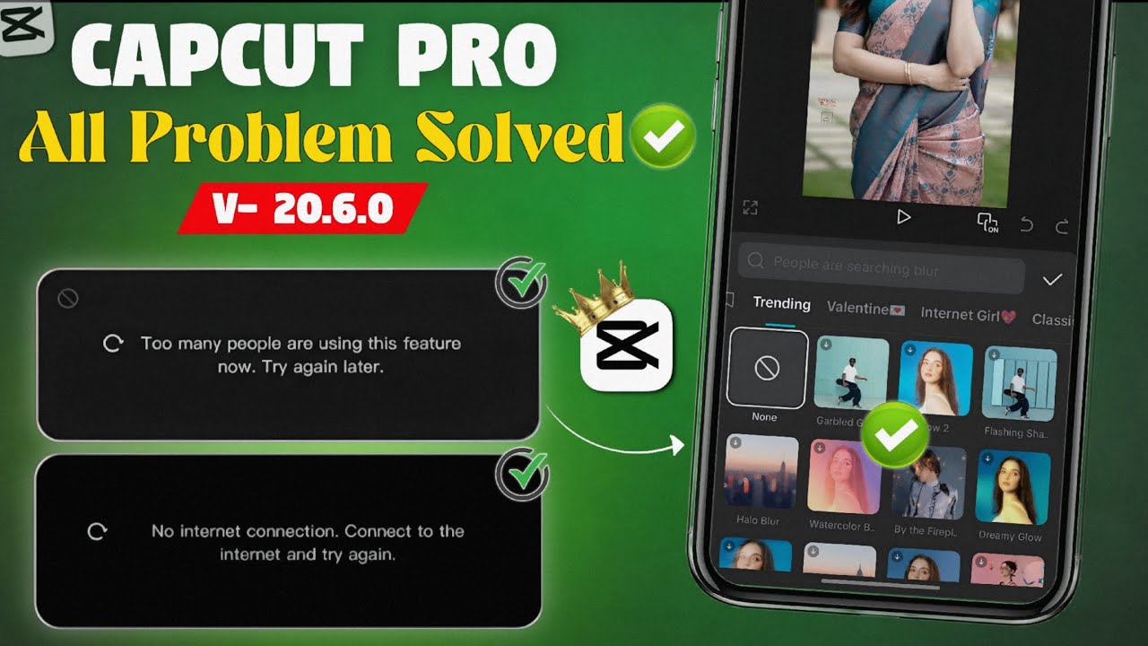 CapCut Too Many People Using This Feature | Capcut No Internet Connection Problem Solved 2026 ✅
