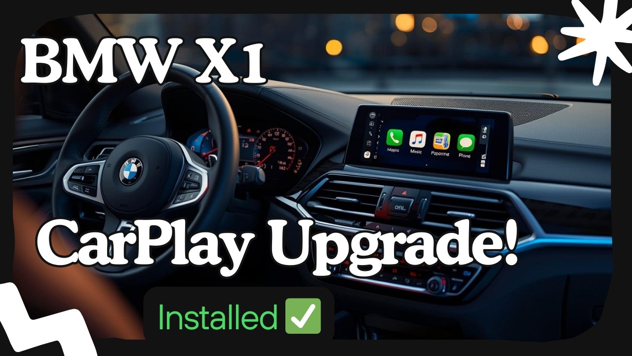 Экран BMW X1 2018 EVO - Беспроводное обновление CarPlay | Установка штатного дисплея 🚘✨
