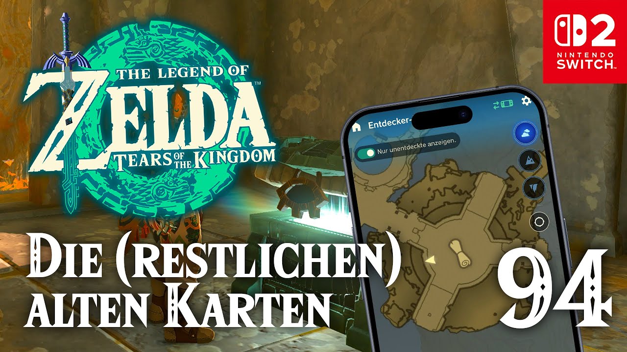 THE LEGEND OF ZELDA TEARS OF THE KINGDOM #94: »Alte Karten« mit Hilfe von »Zelda Notes« aufspüren