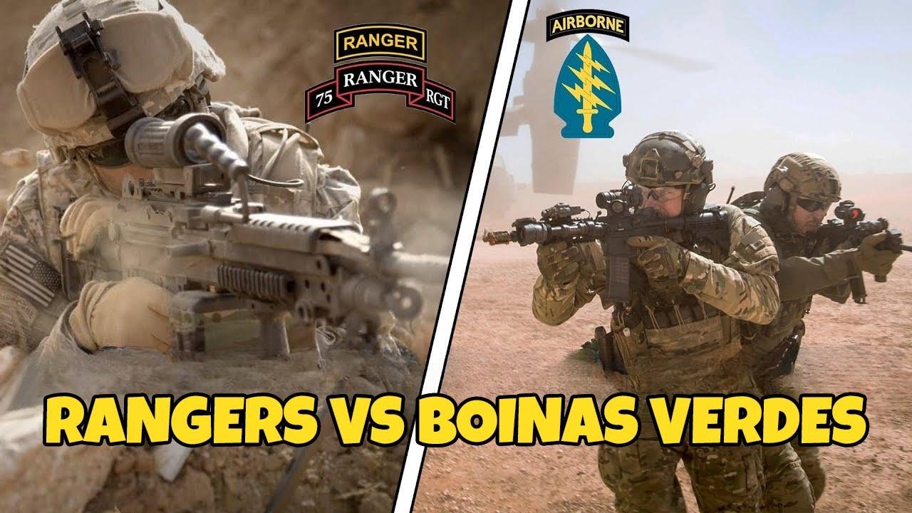 Rangers do Ex&eacute;rcito dos EUA vs. For&ccedil;as Especiais (Boinas Verdes)