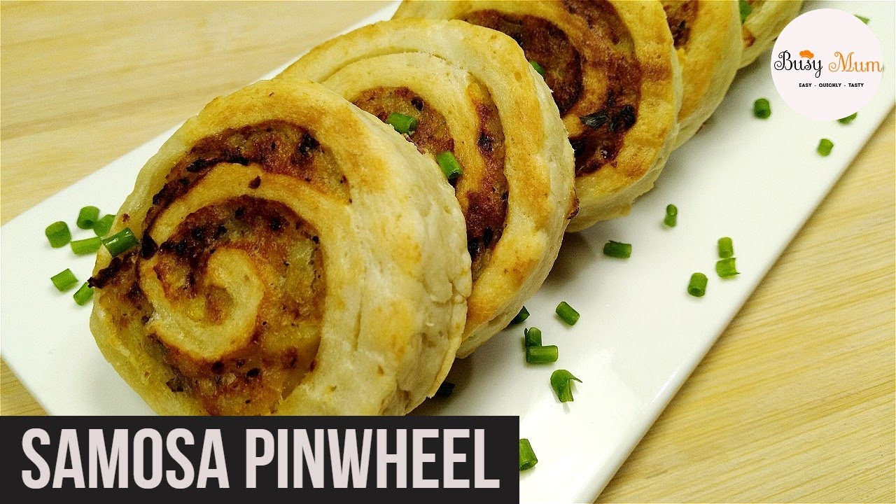 SAMOSA PINWHEEL -easy homemade snacks- quick evening snacks recipe- tea time snacks