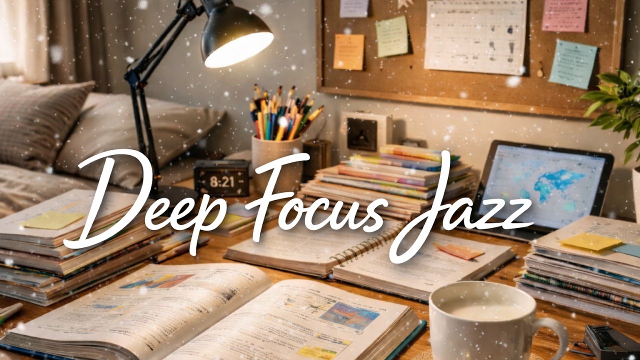 Deep Focus Jazz Music for Studying — Stay Focused & Productive for Hours