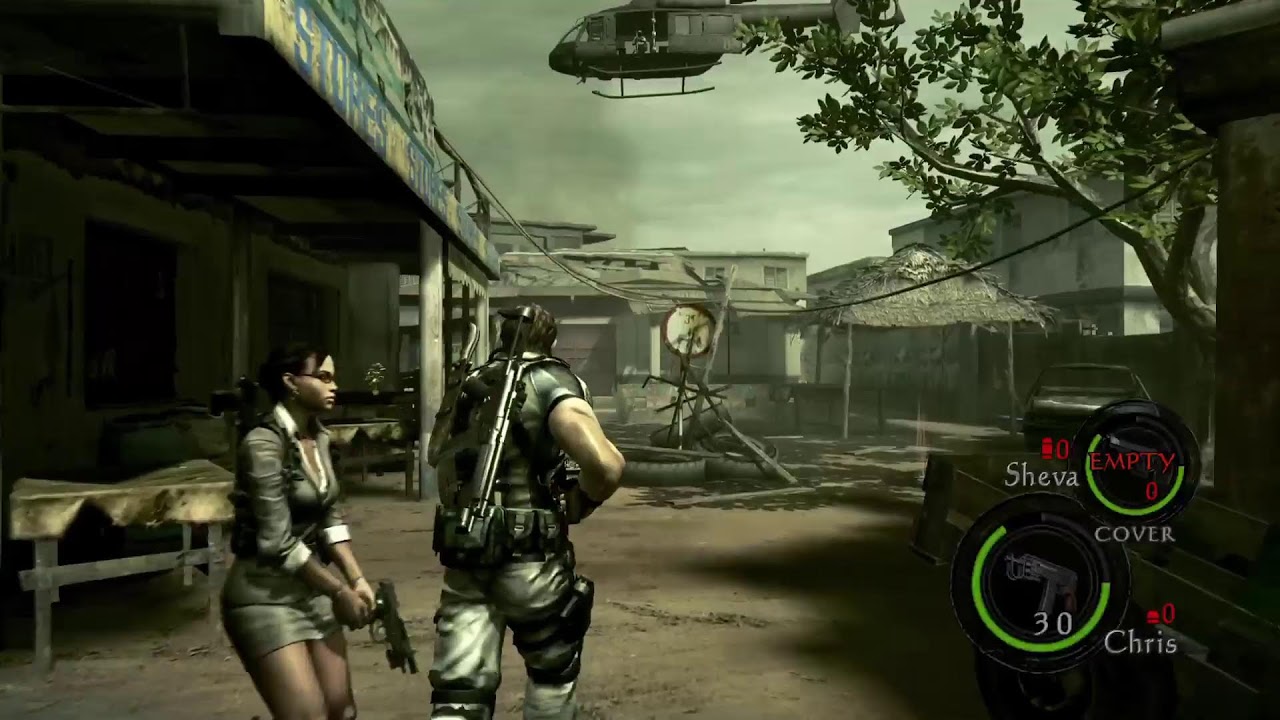 Playing Resi 5 - DLSS 5 activated - Live Co-op 🔴