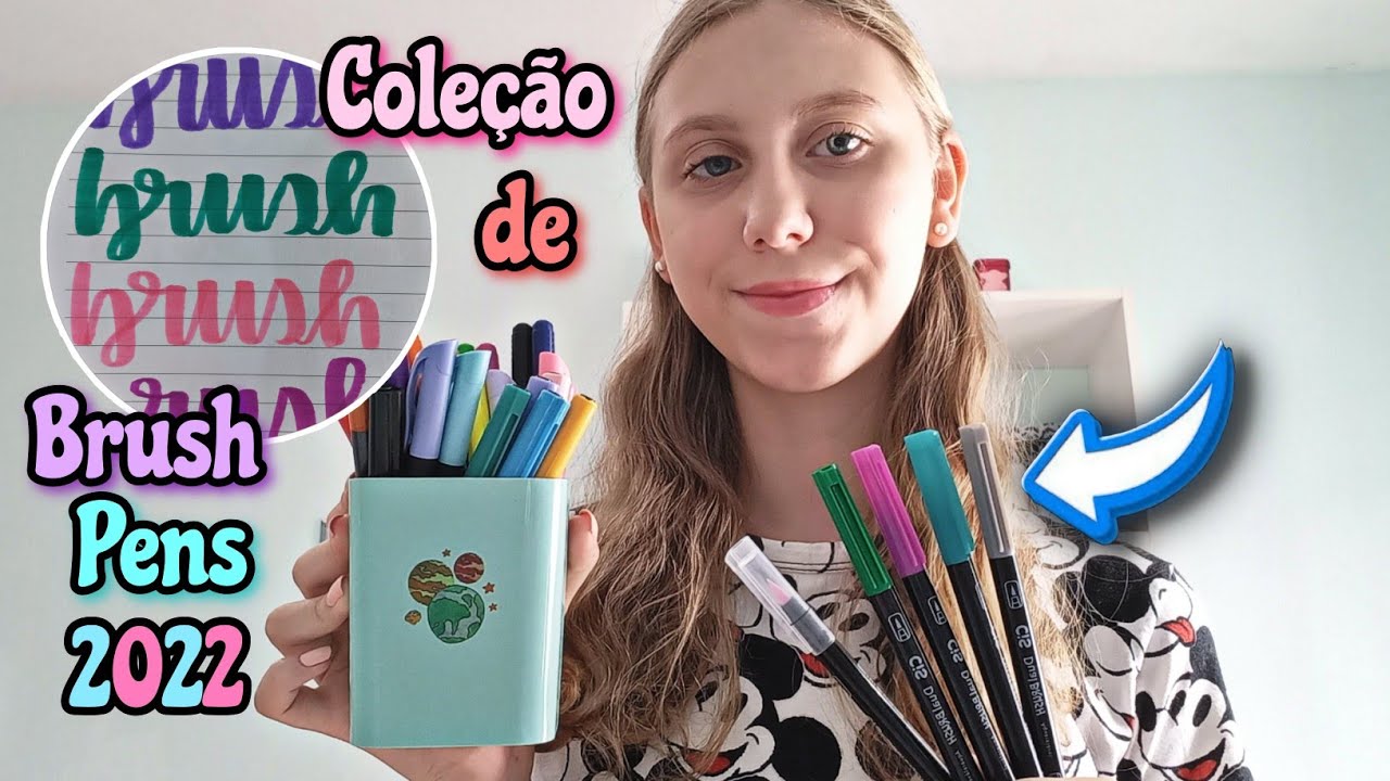 MINHA COLEÇÃO DE BRUSH PENS 2022 | Cis, Staedler, Bic...