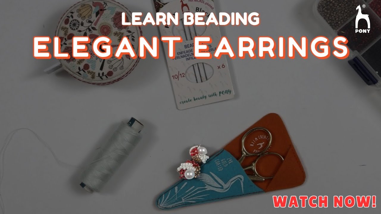 How to Make Beaded Earrings at Home | Pony Needles | DIY