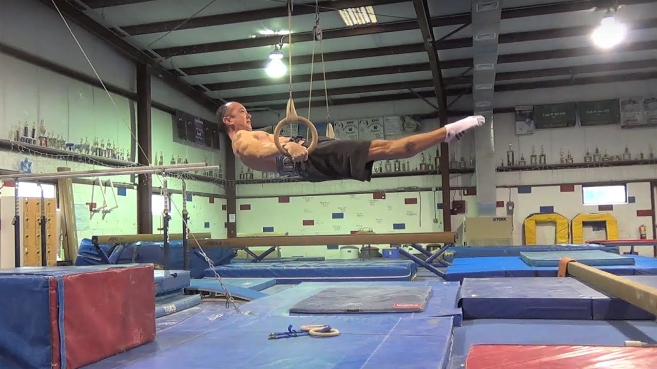 STILL RINGS STRENGTH TRAINING IN THE DREAM MACHINE - At All American Gymnastics 4K
