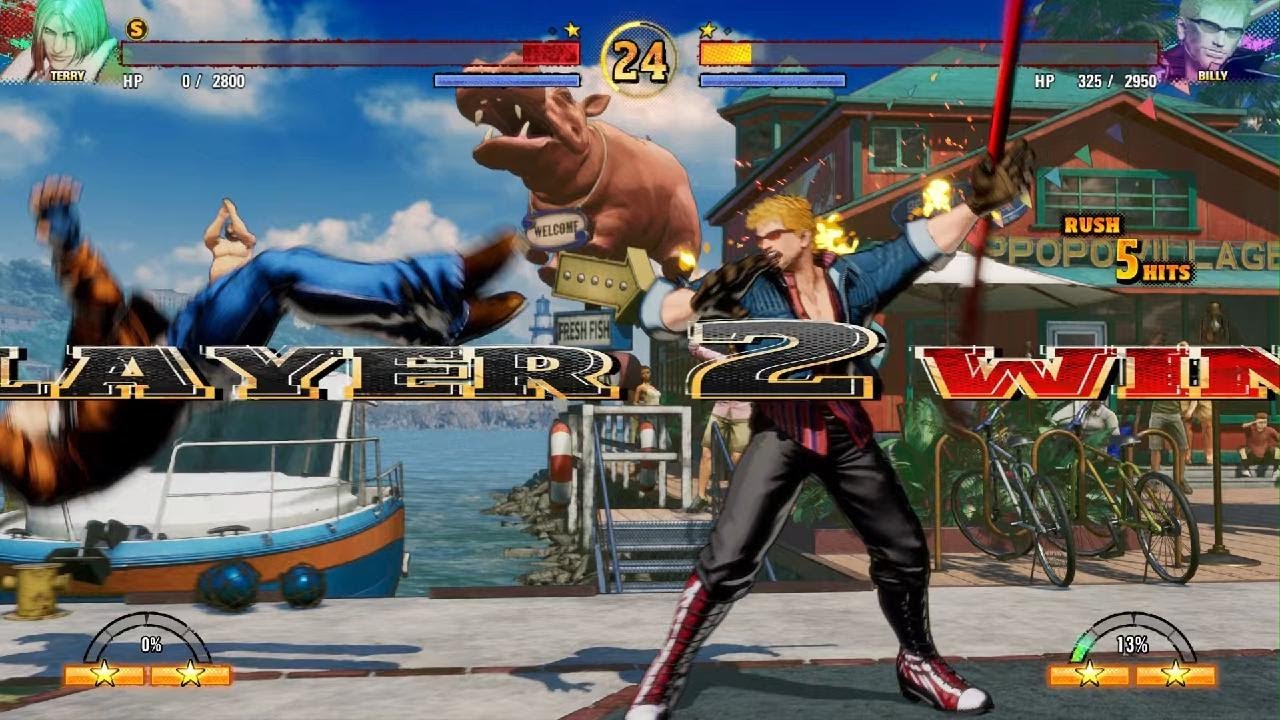 FATAL FURY: City of the Wolves EOST+ vs Billy Kane