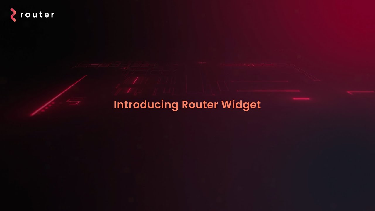 Add cross-chain functionalities to your dApp with Router Widget | Router Protocol