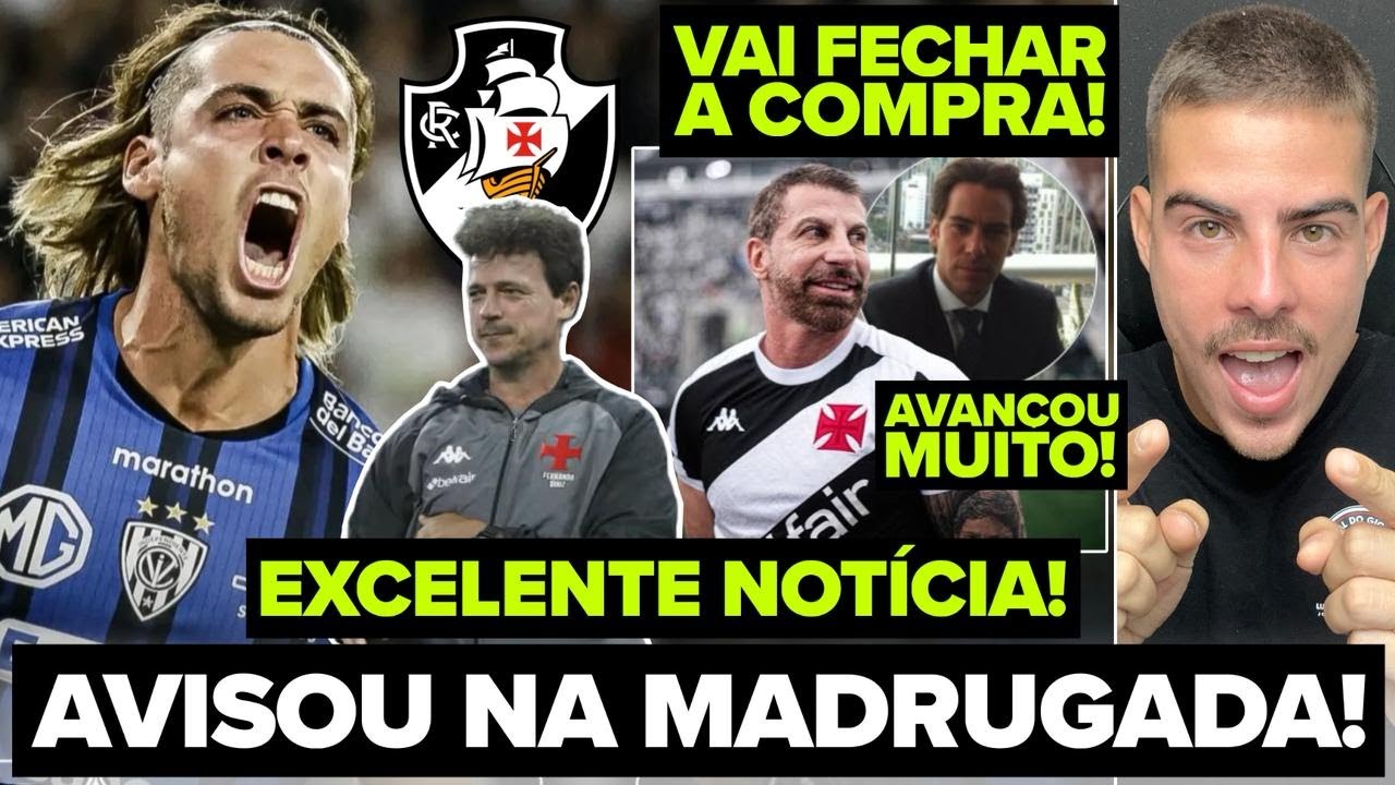 EXCELENTE NOTÍCIA! VASCO AGIU PARA CONTRATAR SPINELLI! PRÓXIMO DE ASSINAR! VENDA DA SAF DO VASCÃO!