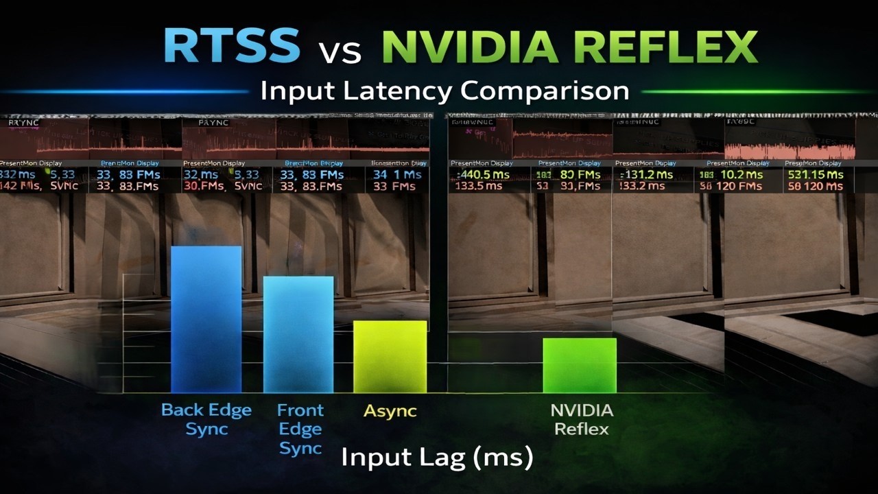 RTSS - Back Edge Sync / Front Edge Sync  vs Async vs Nvidia Reflex