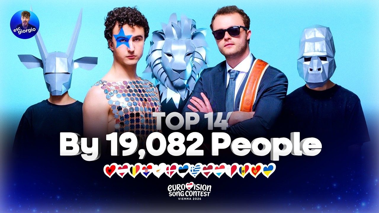 Eurovision 2026: Top 14 by 19,082 People