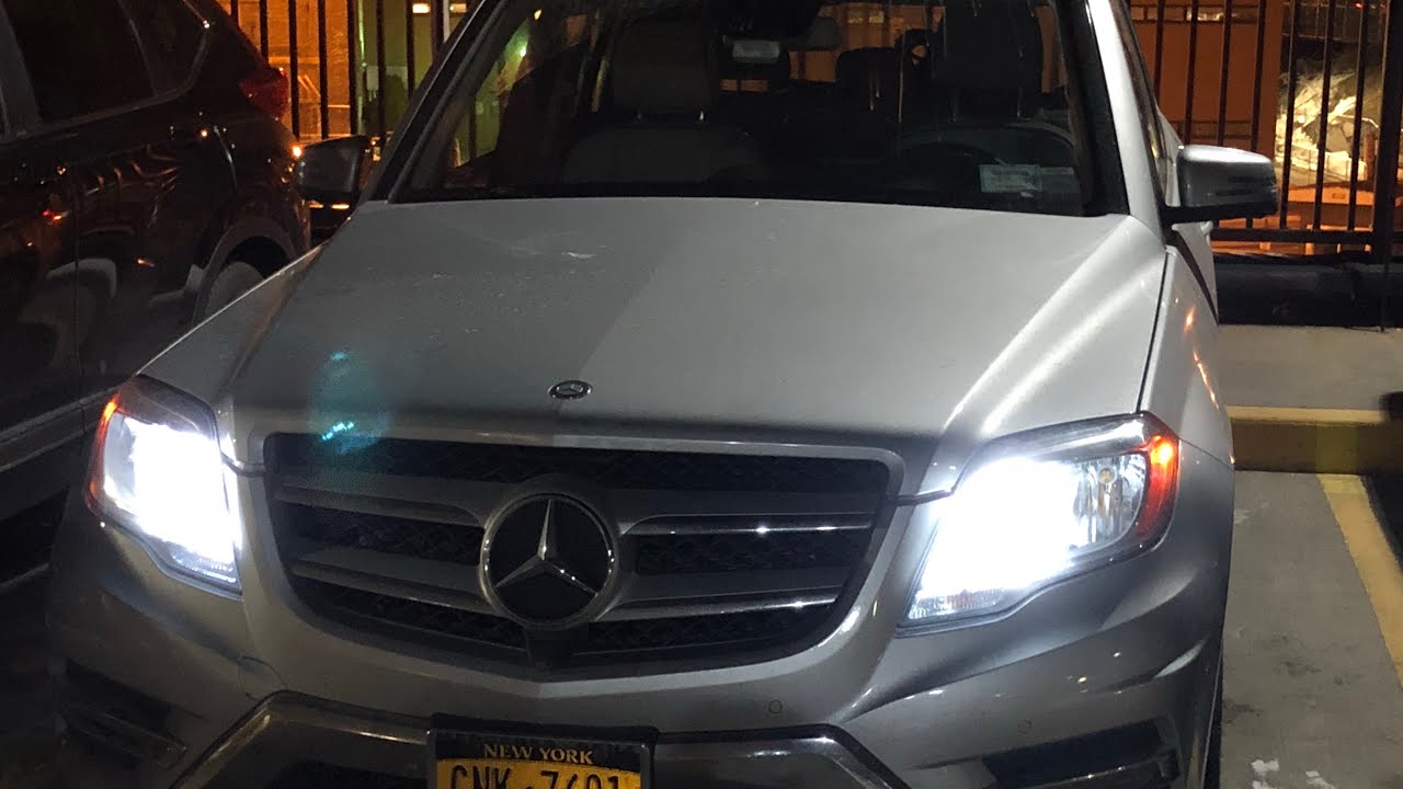 Mercedes Benz Glk350 LASFIT LED DRL / Highbeams install and Review