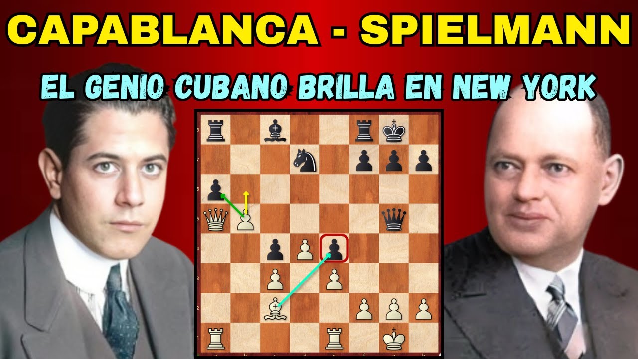 EL PEÓN PASADO ES UN ASESINO : CAPABLANCA - SPIELMANN , NEW YORK 1927