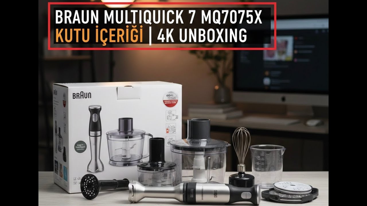 Braun MultiQuick 7 MQ7075X Unboxing | Kutu İçeriği ve İlk Bakış (4K)