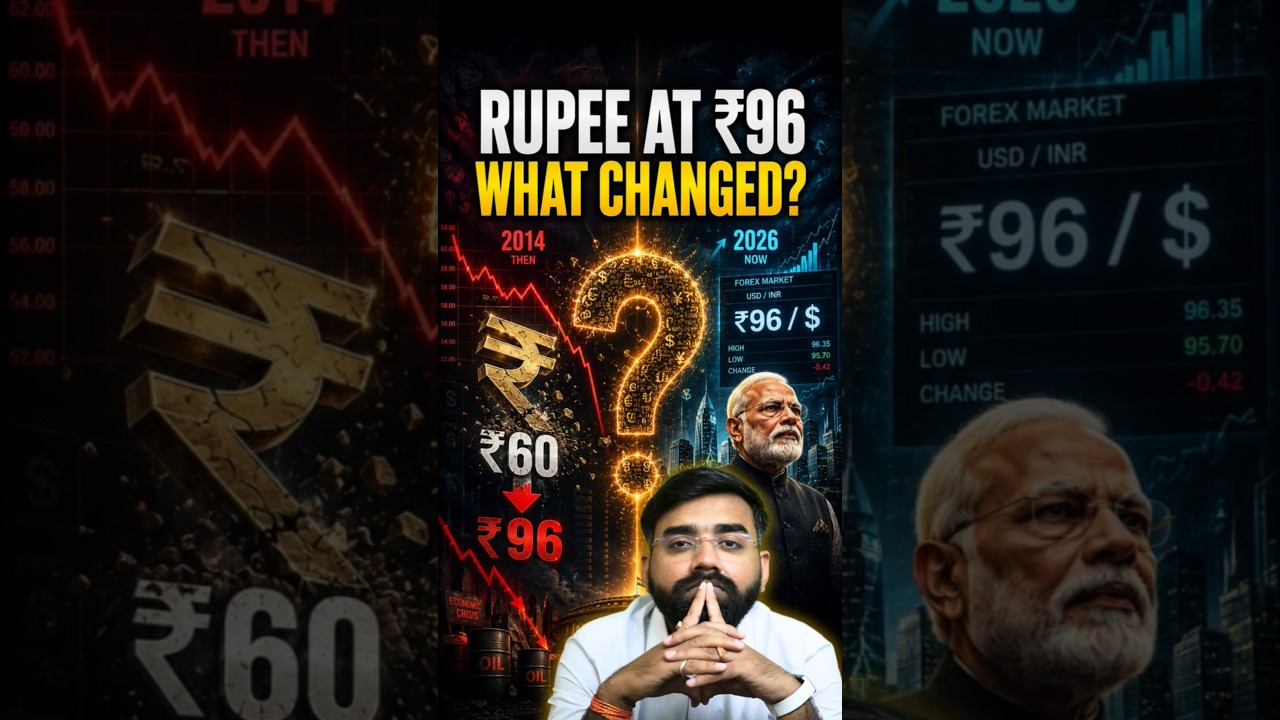₹60 Was a Crisis. Is ₹96 Normal? #Rupee #Dollar #Modi #IndianEconomy #rupeevsdollar #RBI #India