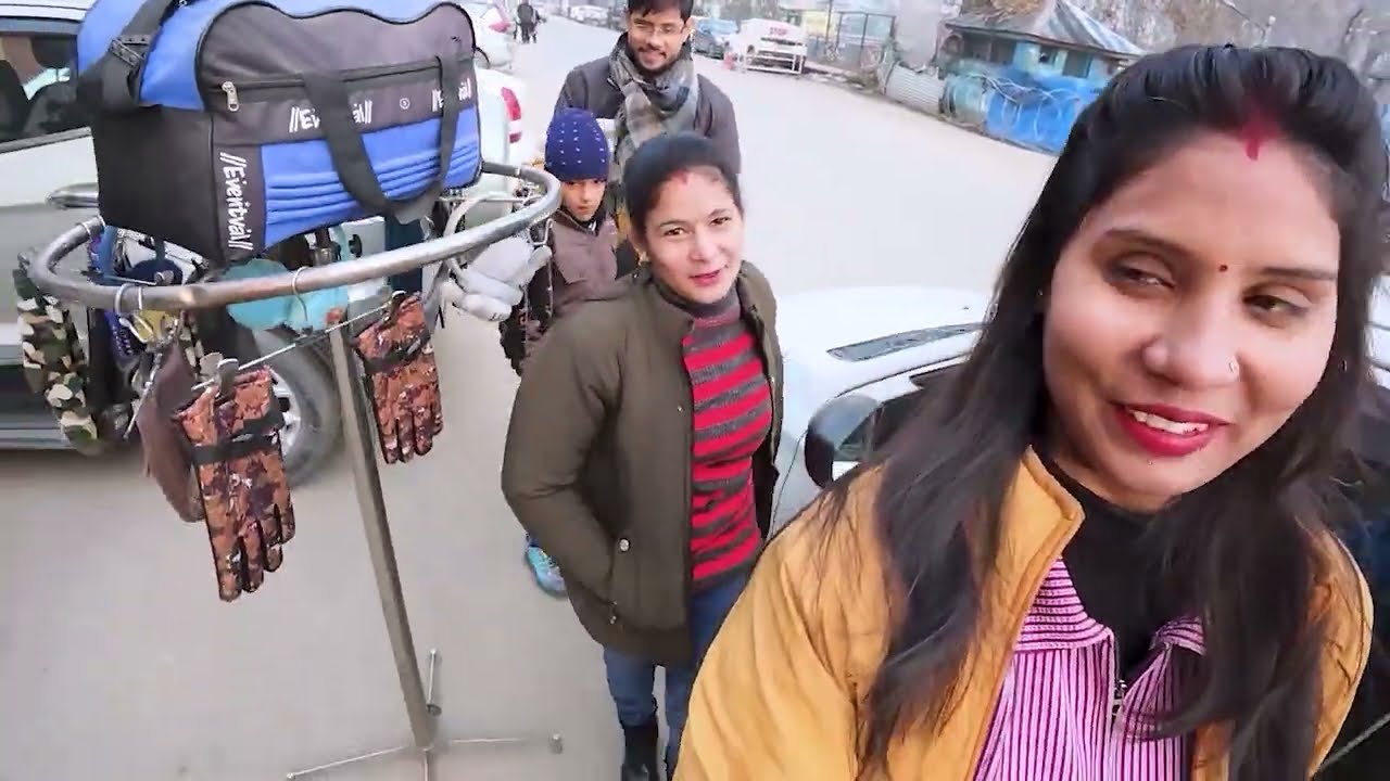 carton kajal snow kashmir full trip blog video | gulmar snowfall enjoy 2025 | today snowfall 2025