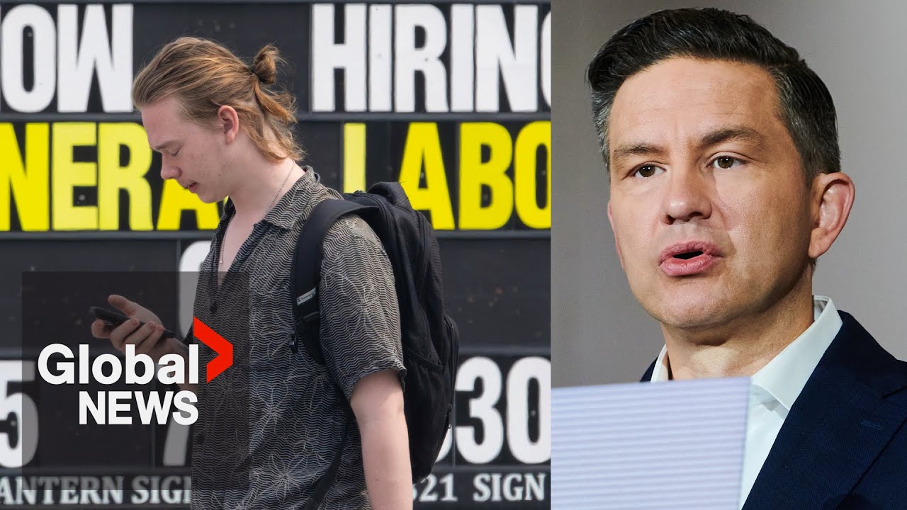 Canada’s youth unemployment at “recession” level as Poilievre points at temporary foreign workers