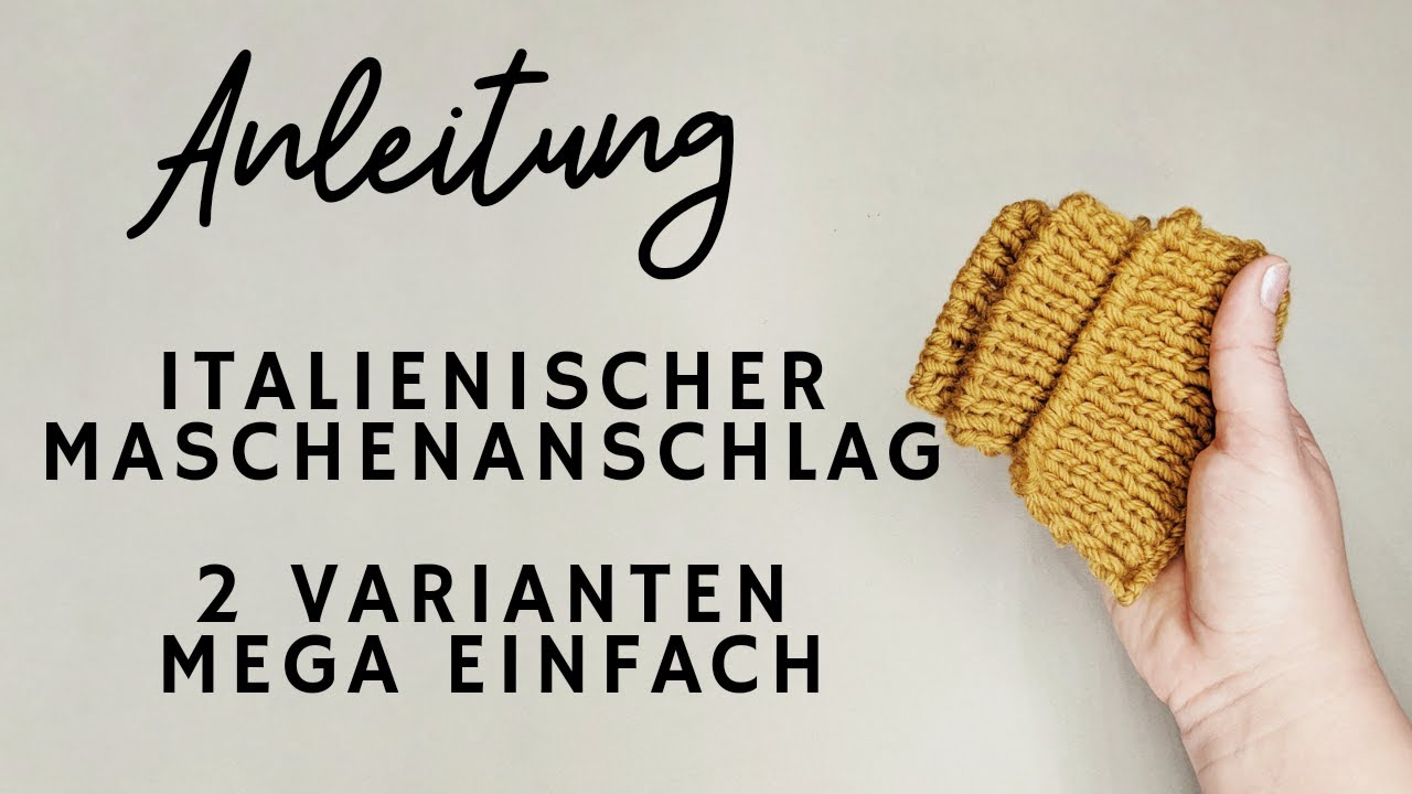 Anleitung - Mega einfacher Italienischer Anschlag in 2 Varianten