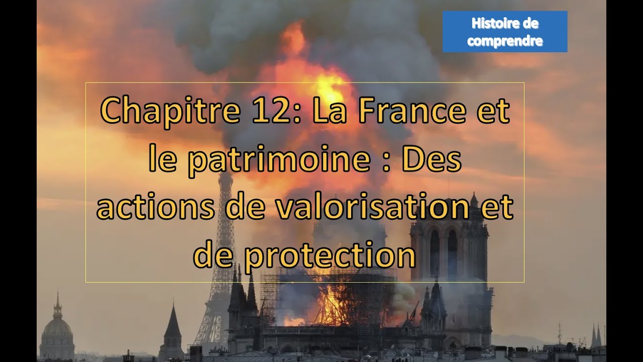 Thème IV Chapitre12 La France et le Patrimoine Des actions majeures de valorisation et de protection