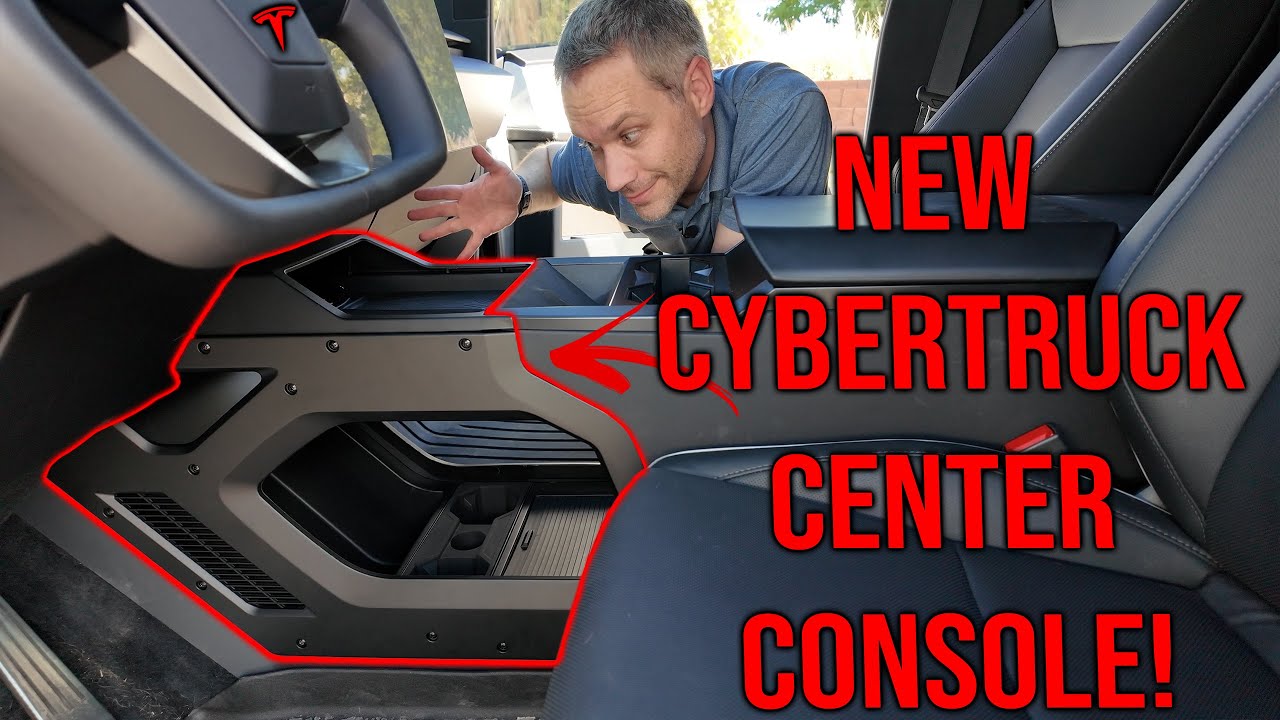 New Favorite Tesla Cybertruck Accessory; Center Console!