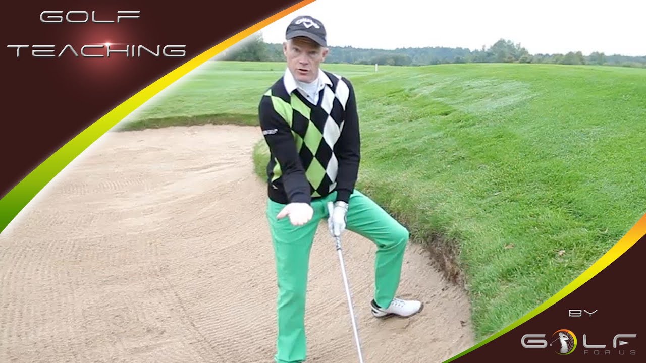Golf Bunker:  Hanglage im Bunker