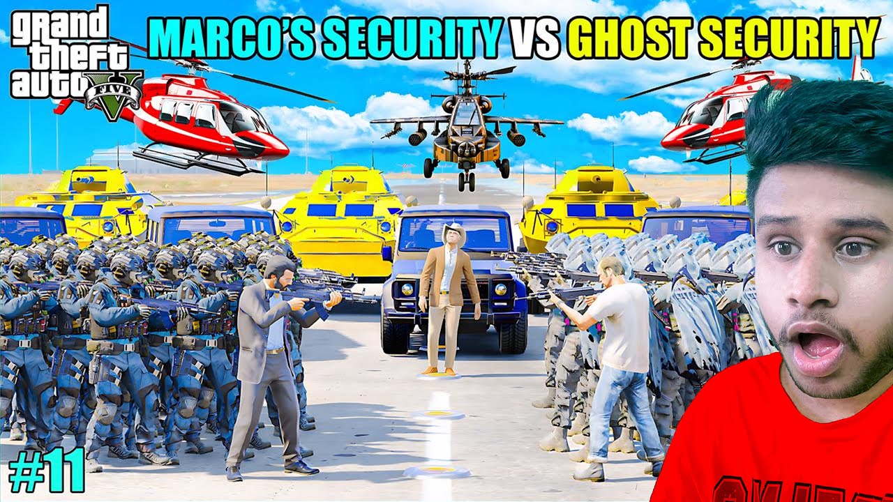 MOST POWERFUL MARCO’S SECURITY VS GHOST SECURITY | GTA V GAMEPLAY #11