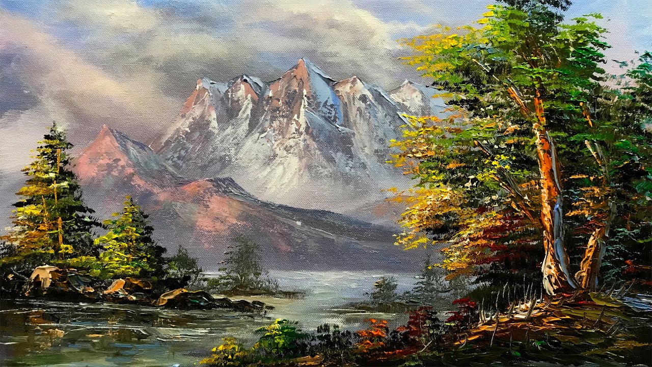 Easy Landscape Painting | Step By Step Painting Tutorial | How to Paint Landscape| Scenery Landscape