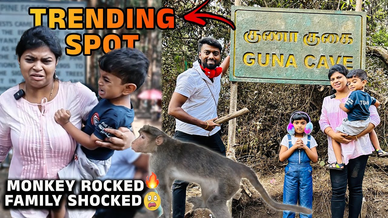 Scary Monkey attacked Us in Guna Cave !! Kodaikanal Series EP-4