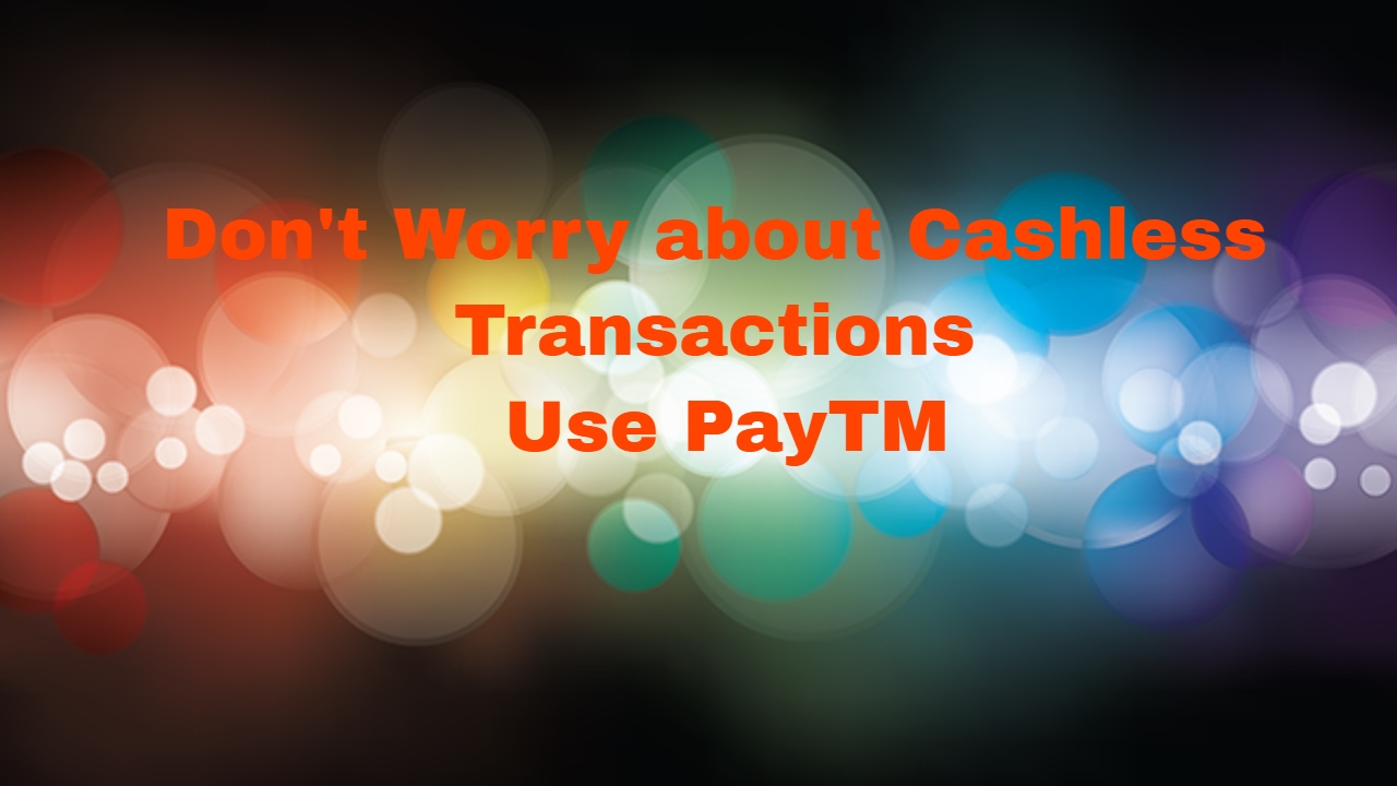 How to do cashless transactions..