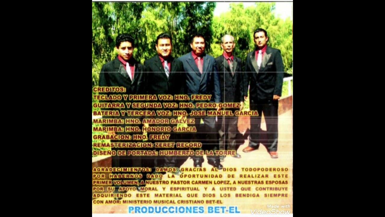 Pedro gomez coutiño con el ministerio musical cristiano betel... NECESITO DE TI ..