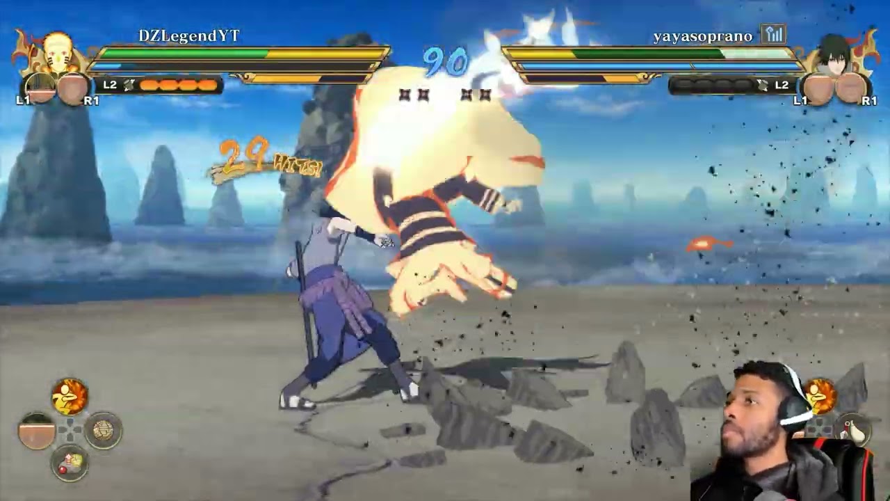 Самый сильный бросок в онлайн-матче по мотивам аниме «Наруто: Штормовые связи» #