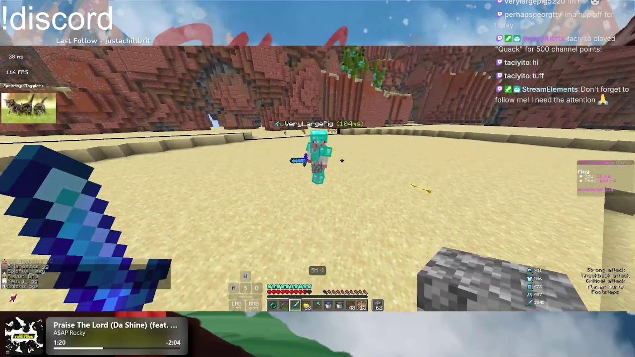 🗡️🤺 Minemen Duels (1v1ing viewers)🤺🗡️ ip: eu.minemen.club | !discord