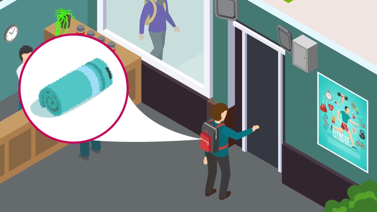 Антикражная система SAUK для фитнеса, клуба, отеля, курорта на RFID