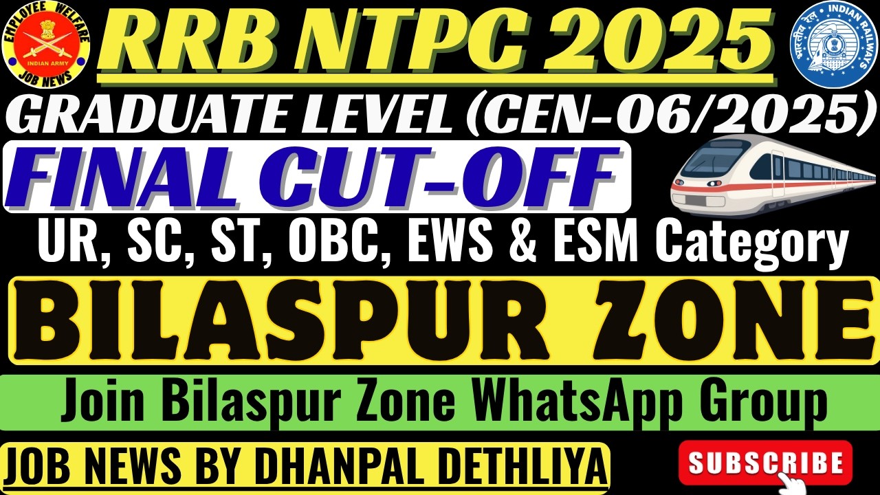 Bilaspur Zone Expected Final Cut-Off Surprised You🔥| NTPC (G) 2025 | Safe🥰 & Danger😲 Score and Zones