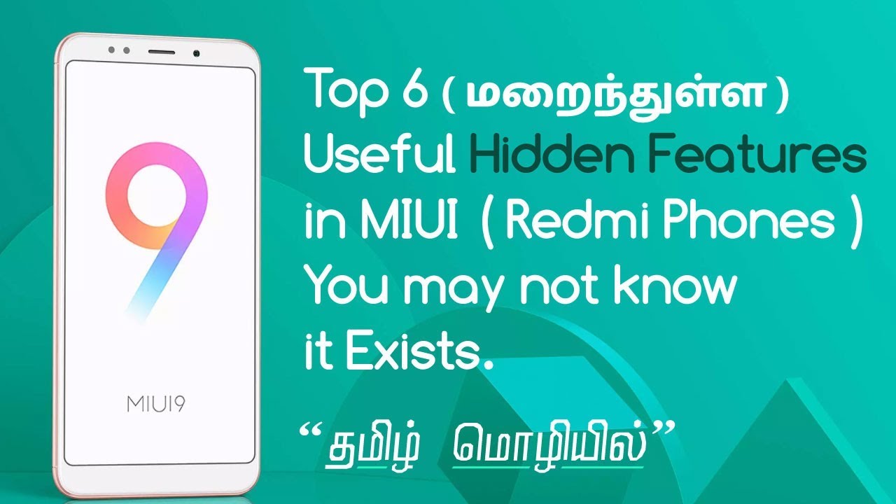 Top 6 Useful Hidden Features / Tricks in MIUI (Xiaomi Phones) | LiveTech Tamil