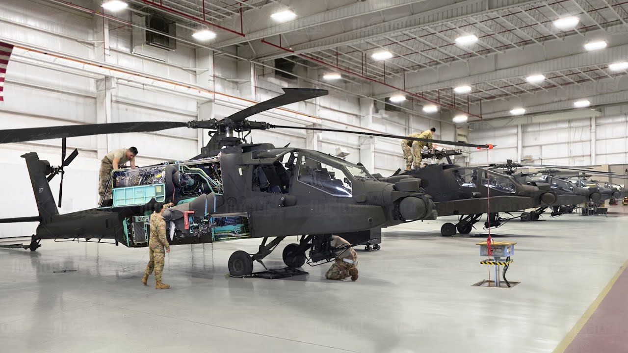 Inside Massive Hangar Maintaining Most Feared US Attack Helicopters