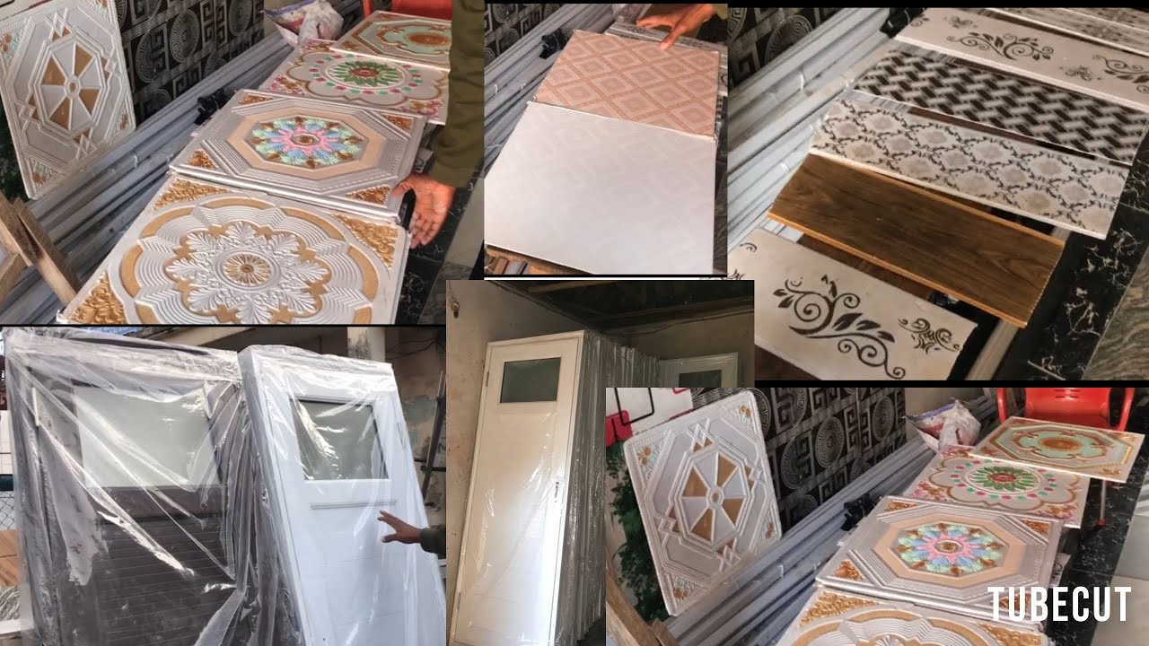 Price Of Water Resistance Ceiling Boards, POP Ceiling, PVC Doors In Benin City, Nigeria.