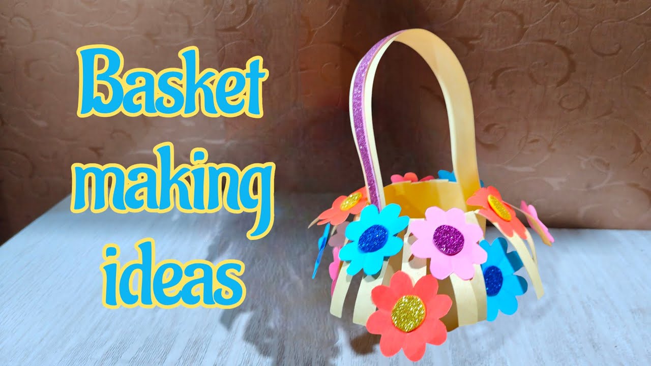 How to make basket with paper | flower basket making with paper  @CreativeArtCraft84  